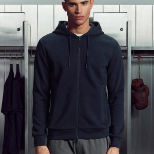 Interlock Jersey Technical Zip Hoodie in Navy
