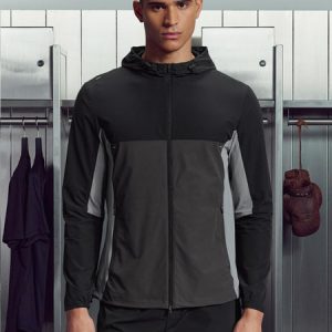 Active Colour Block Windbreaker in Black