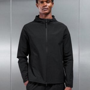 Active Technical Windbreaker in Black