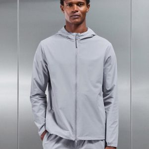 Active Technical Windbreaker in Mid Grey