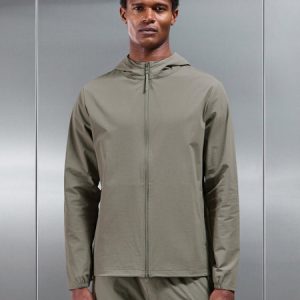 Active Technical Windbreaker in Olive