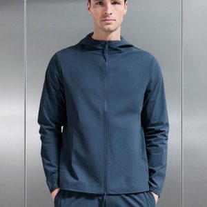 Active Technical Windbreaker in Steel Blue