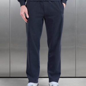 Brushed Straight Leg Jogger in Navy