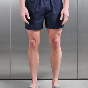 Essential Drawstring Shell Swim Short in Navy