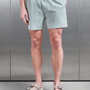 Essential Drawstring Swim Short in Light Sage