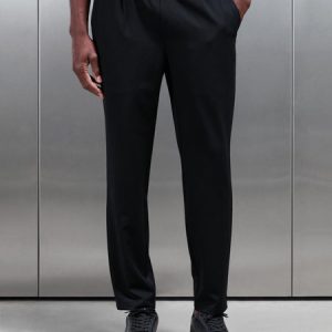 Essential Drawstring Tailored Trouser in Black