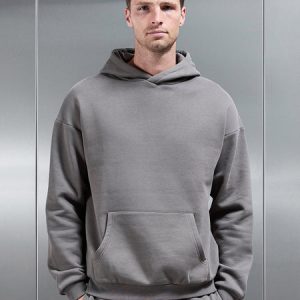 Essential Relaxed Hoodie in Grey