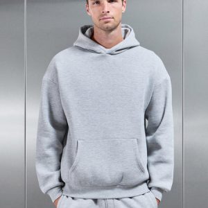 Essential Relaxed Hoodie in Marl Grey