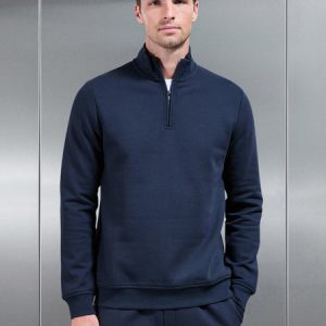 Essential Slim Half Zip in Navy