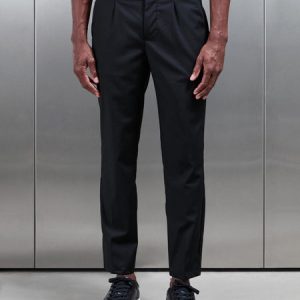 Formal Stretch Side Adjuster Trouser in Black