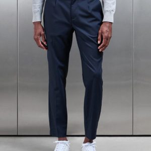 Formal Stretch Side Adjuster Trouser in Navy