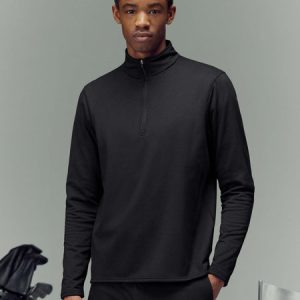 Insulating Golf Mid Layer in Black