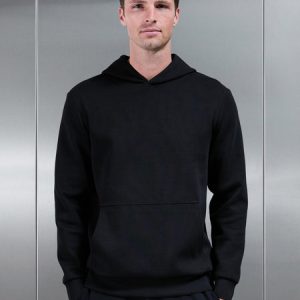 Interlock Jersey Essential Hoodie in Black