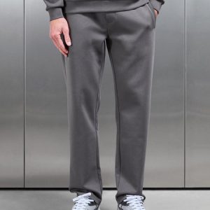 Interlock Jersey Straight Leg Jogger in Charcoal