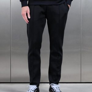 Interlock Jersey Tapered Jogger in Black