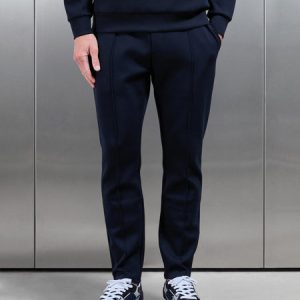 Interlock Jersey Tapered Jogger in Navy