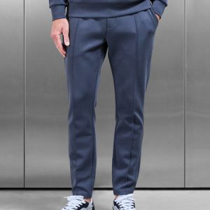 Interlock Jersey Tapered Jogger in Slate Blue
