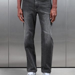 Relaxed Fit Denim Jeans in Grey Wash
