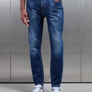 Slim Fit Denim Jeans in Dark Wash