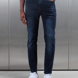 Slim Fit Denim Jeans in Midnight Blue