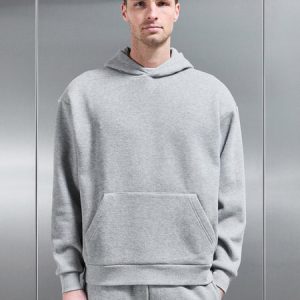 Oversized Hoodie in Marl Grey