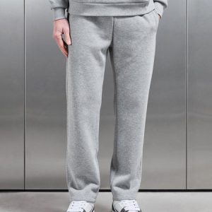 Oversized Open Hem Jogger in Marl Grey