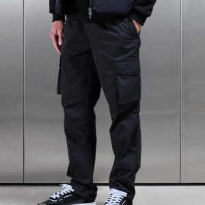 Parachute Cargo Pant in Black