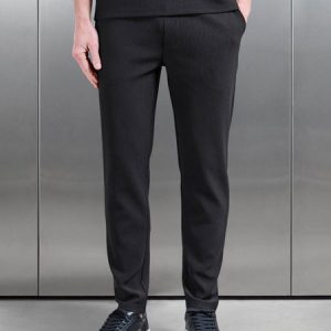 Pleated Trouser in Black