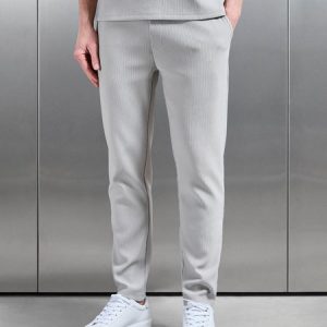 Pleated Trouser in Stone