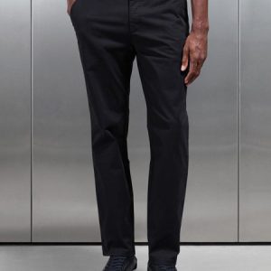 Regular Fit Chino Trouser in Black
