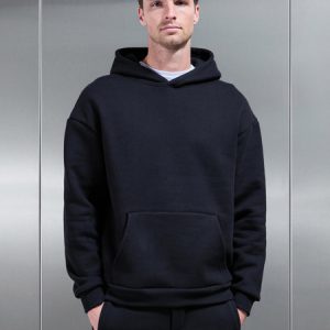 Relaxed Fit Hoodie in Black