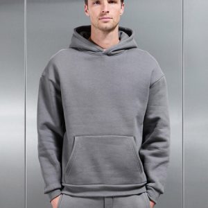 Relaxed Fit Hoodie in Grey