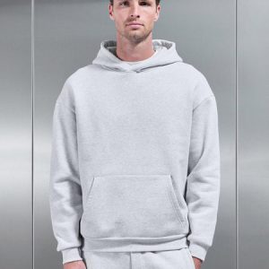Relaxed Fit Hoodie in Marl Grey
