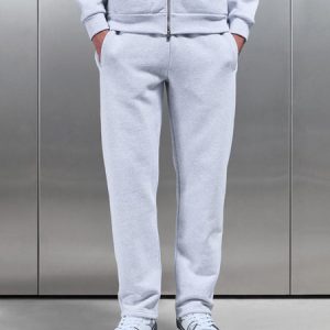 Relaxed Fit Straight Leg Jogger in Marl Grey