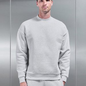 Relaxed Fit Sweatshirt in Marl Grey