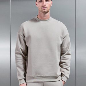 Relaxed Fit Sweatshirt in Stone