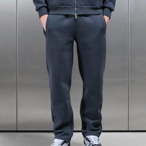 Relaxed Fit Straight Leg Jogger in Slate Blue