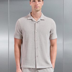 Resort Revere Collar Shirt in Stone