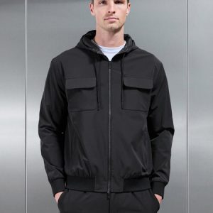 Shell Cargo Windbreaker in Black