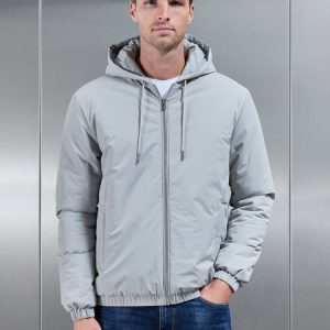 Shell Padded Windbreaker in Stone