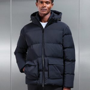 Puffer Parka in Black