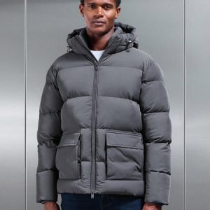 Puffer Parka in Grey