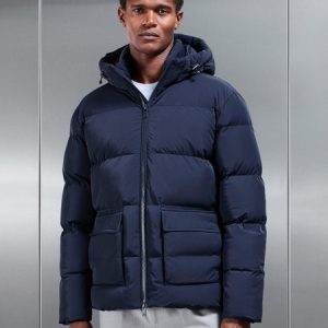 Puffer Parka in Navy