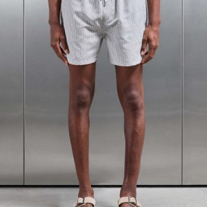 Solis Printed Swim Short in Stone