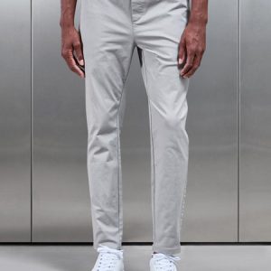 Tailored Drawstring Chino Trouser in Stone