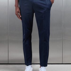 Tailored Side Adjuster Chino Trouser in Navy