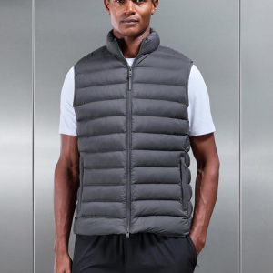 Technical Puffer Gilet in Grey