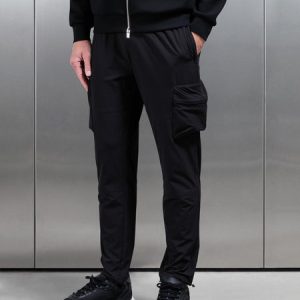 Technical 3D Cargo Pant in Black