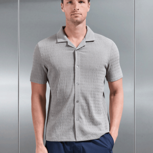 To The Beach Revere Collar Shirt in Stone