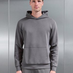 Interlock Jersey Essential Hoodie in Charcoal